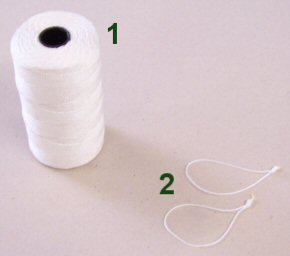 Knaptr�d Nylon - Flettet